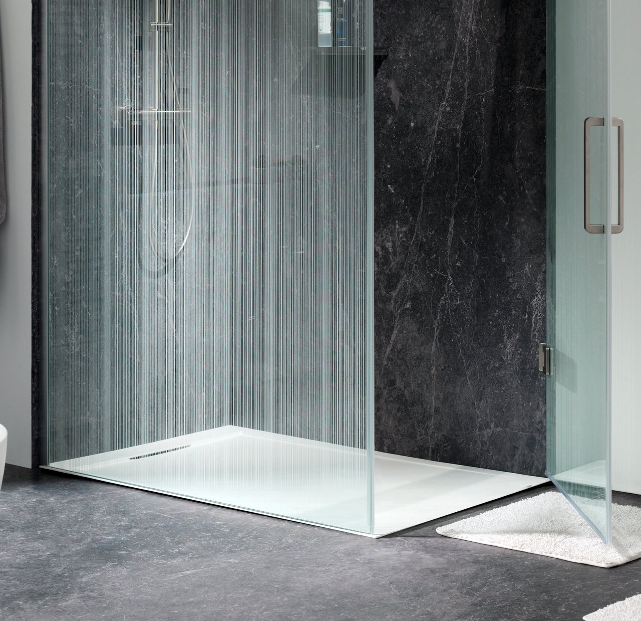 Balmani Andes douchebak 140 x 90 cm Solid Surface mat wit