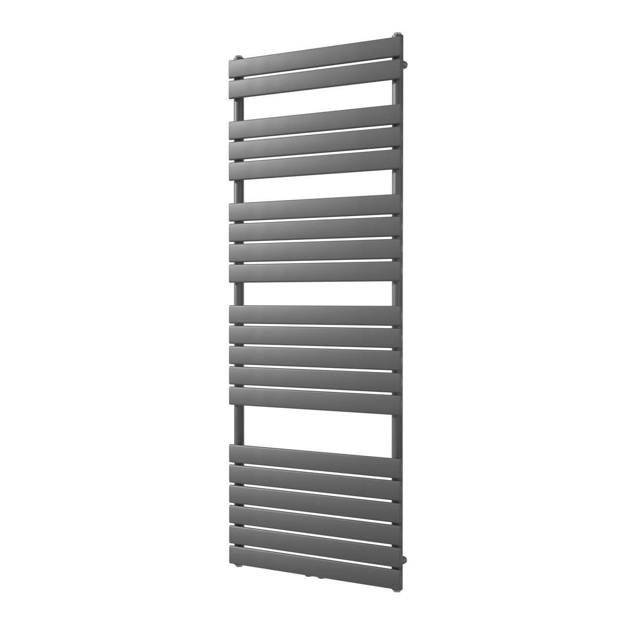 Vipera Vulcan enkele handdoekradiator 70 x 190 cm elektrische verwarming antraciet grijs zij- en middenaansluiting 1.575W, weerstand inbegrepen