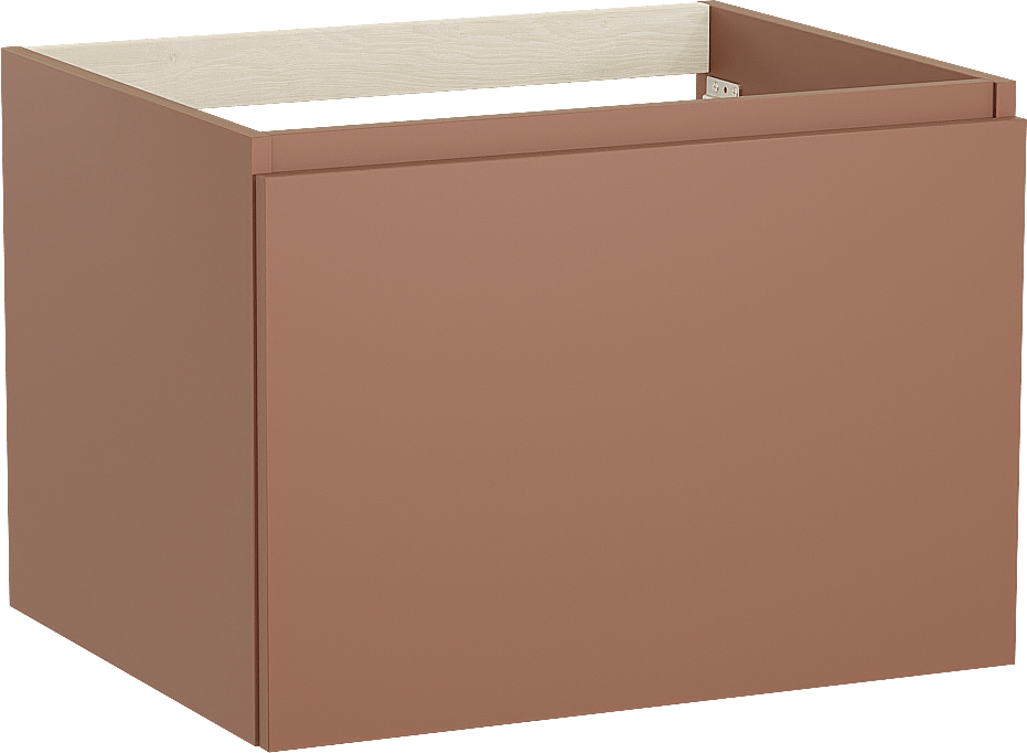 Balmani Sfera by Lucida meuble sous-lavabo suspendu 67,5 x 55 cm Cotto 2 tiroirs