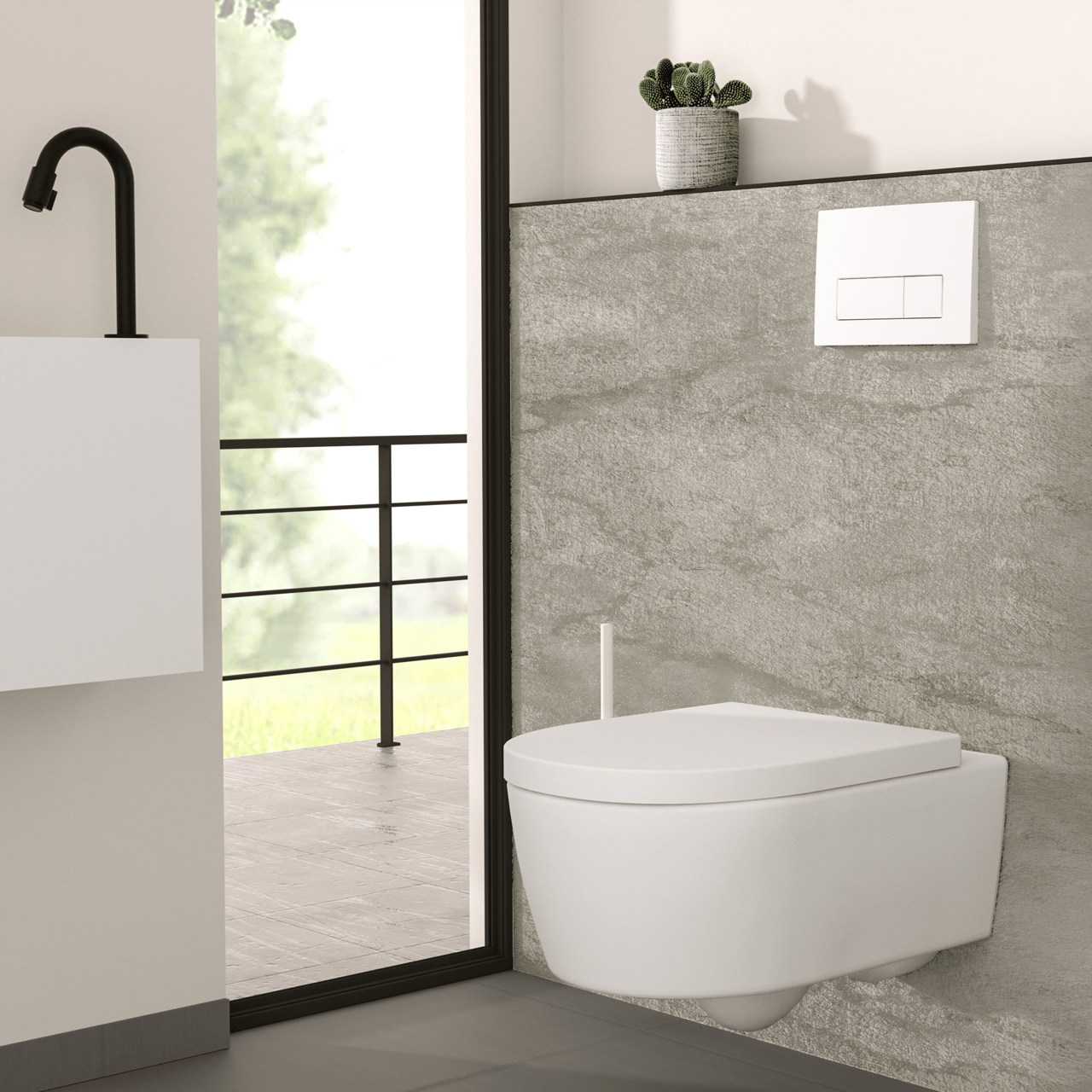 Villeroy & Boch Avento Hänge WC: Weiß matt, spülrandlos