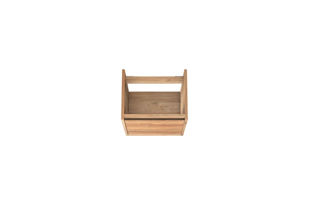 Storke Seda zwevend wastafelonderkast 45 x 35 cm ruwe eik deur