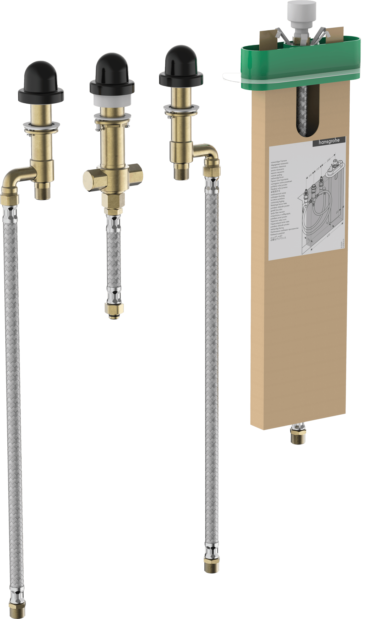 Hansgrohe set de base pur mitigeur de baignoire sur gorge
