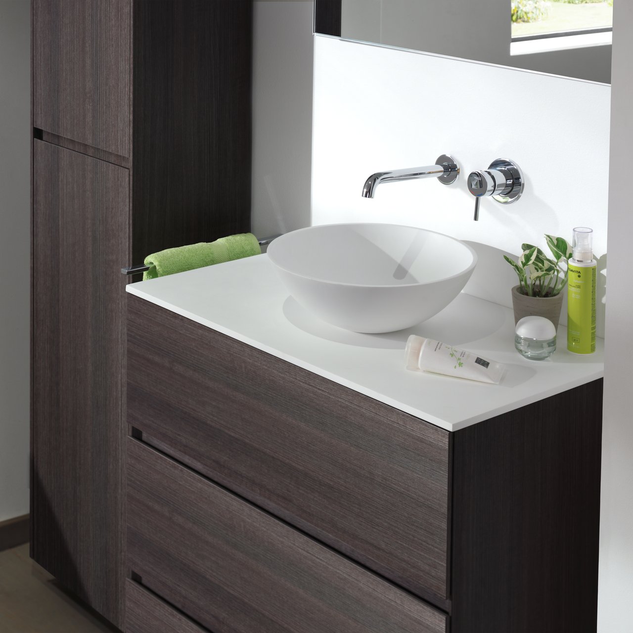 Storke Tavola enkel tablet matte Solid Surface 80 x 46 cm