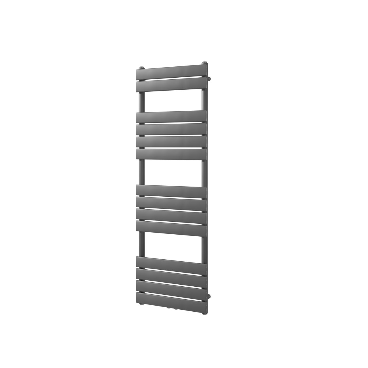Vipera Vulcan enkele handdoekradiator 50 x 150 cm centrale verwarming antraciet grijs zij- en middenaansluiting 740W