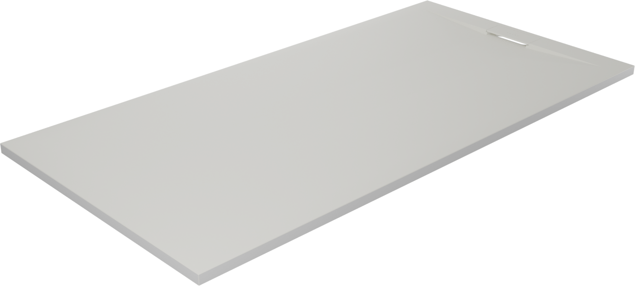 Luca Varess Fusion receveur de douche 160 x 80 cm marbre composite blanc mat