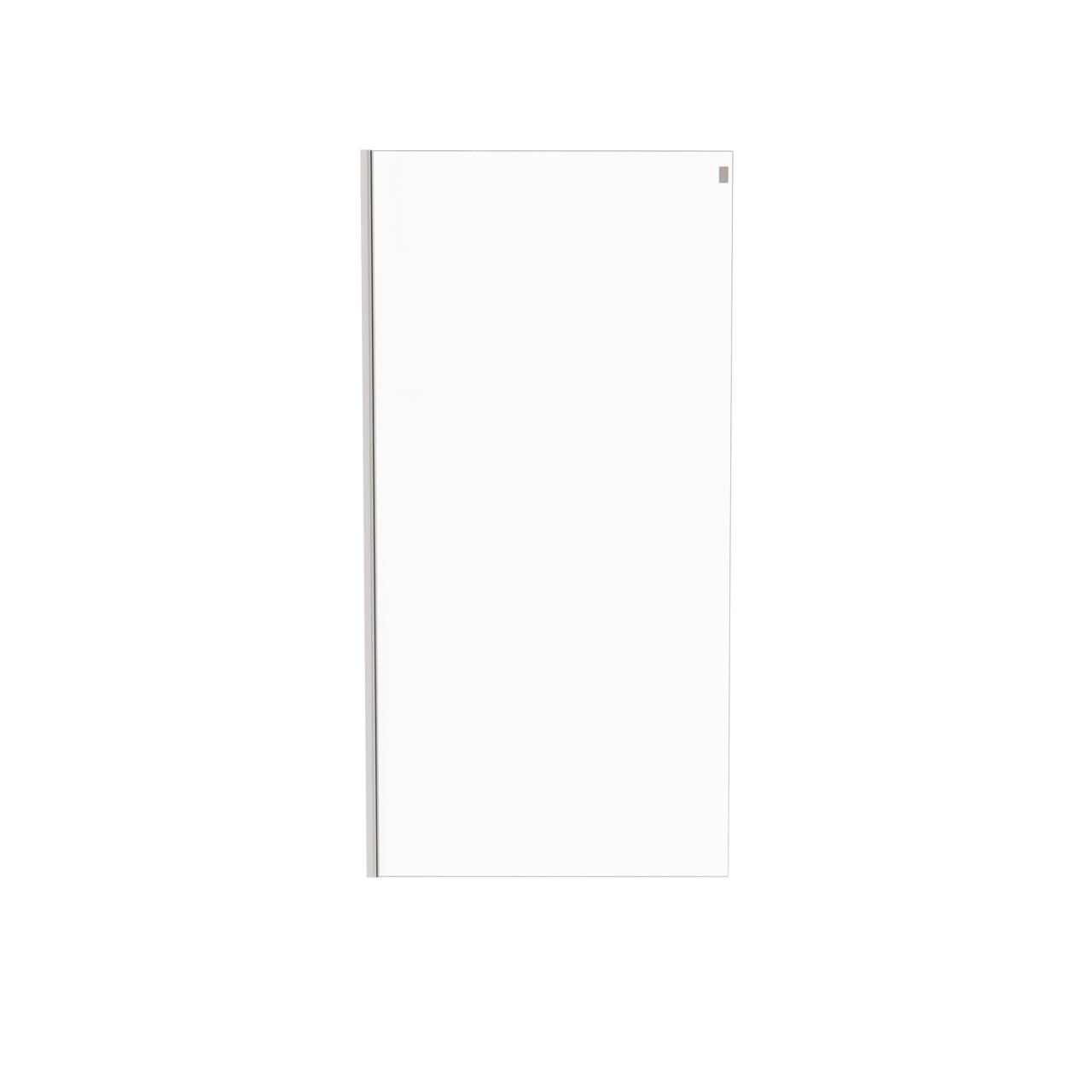Luca Varess Boltano panneau latéral 100 cm verre transparent chrome profil