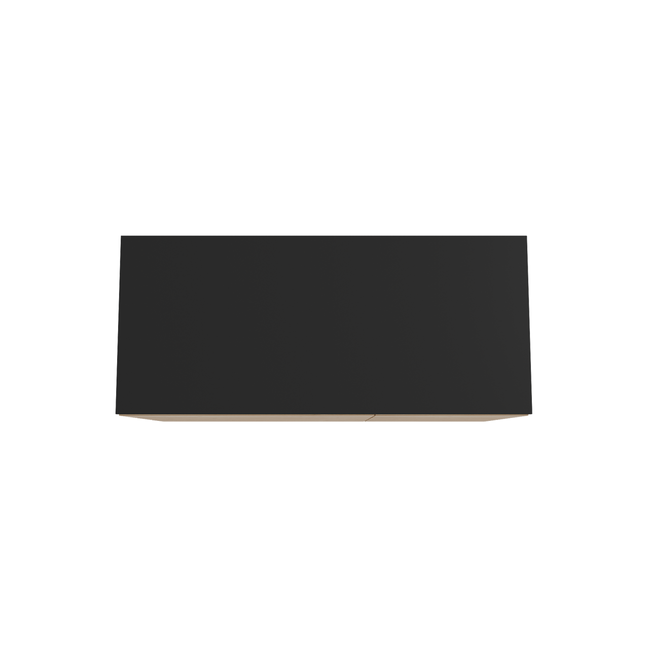 Storke Edge freistehendes Möbelstück Set: 120 x 52 cm, Rohe Eiche, mit Panton Einzel- oder Doppel Waschtischplatte, Pulverbeschichtetes MDF Schwarz matt