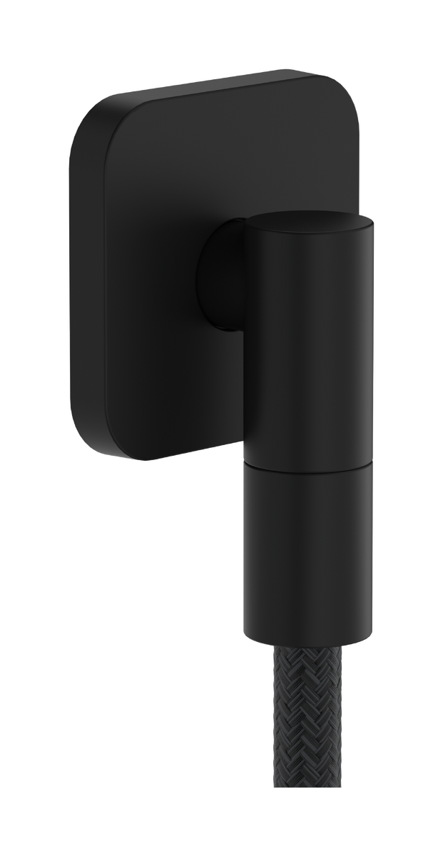 Hansgrohe FixFit Fine Q Wandanschlussbogen 1/2" Schwarz Matt