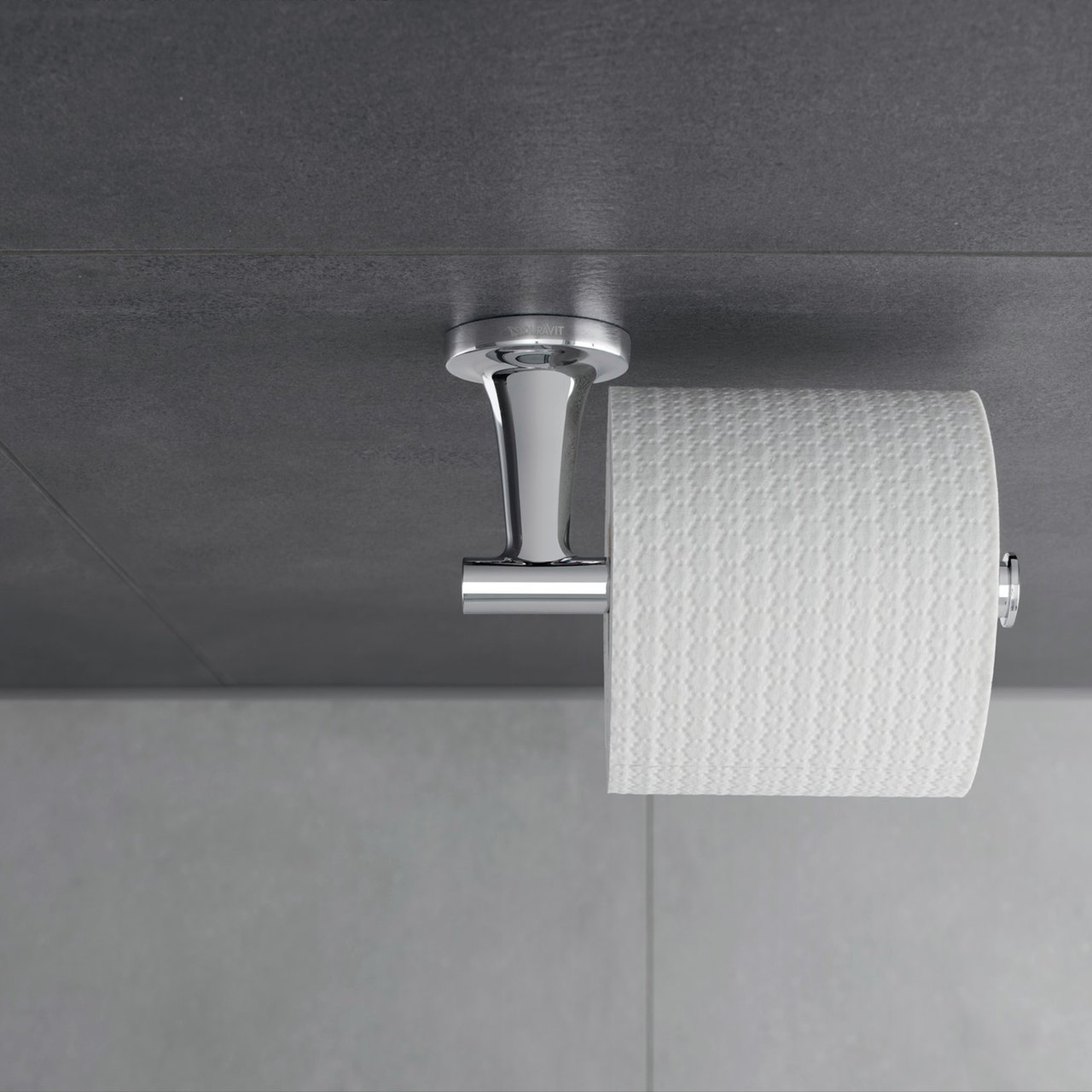 Duravit Starck T Reserve-Toilettenpapierhalter Chrom glänzend
