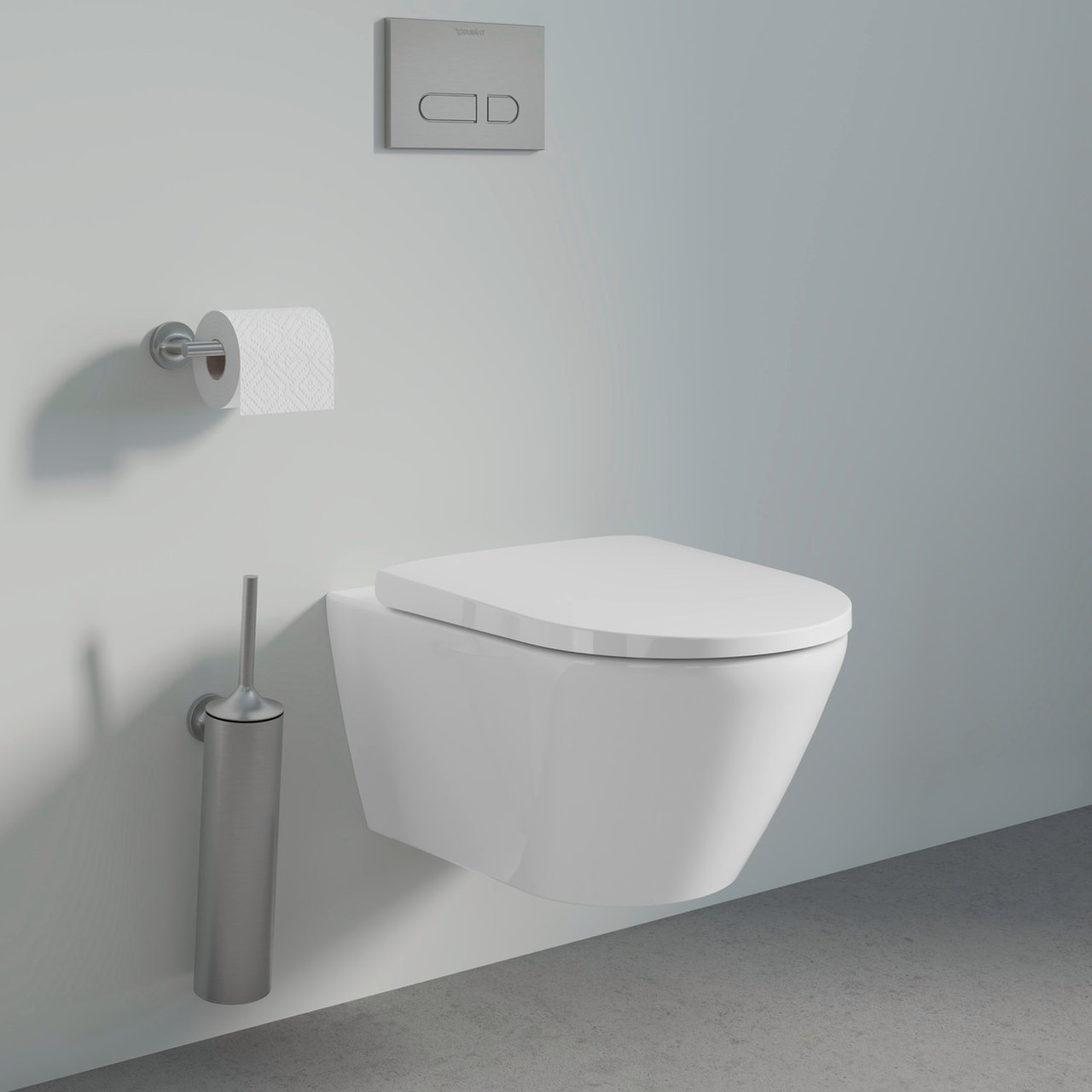 Duravit Starck T Toilettenpapierhalter Edelstahl gebürstet