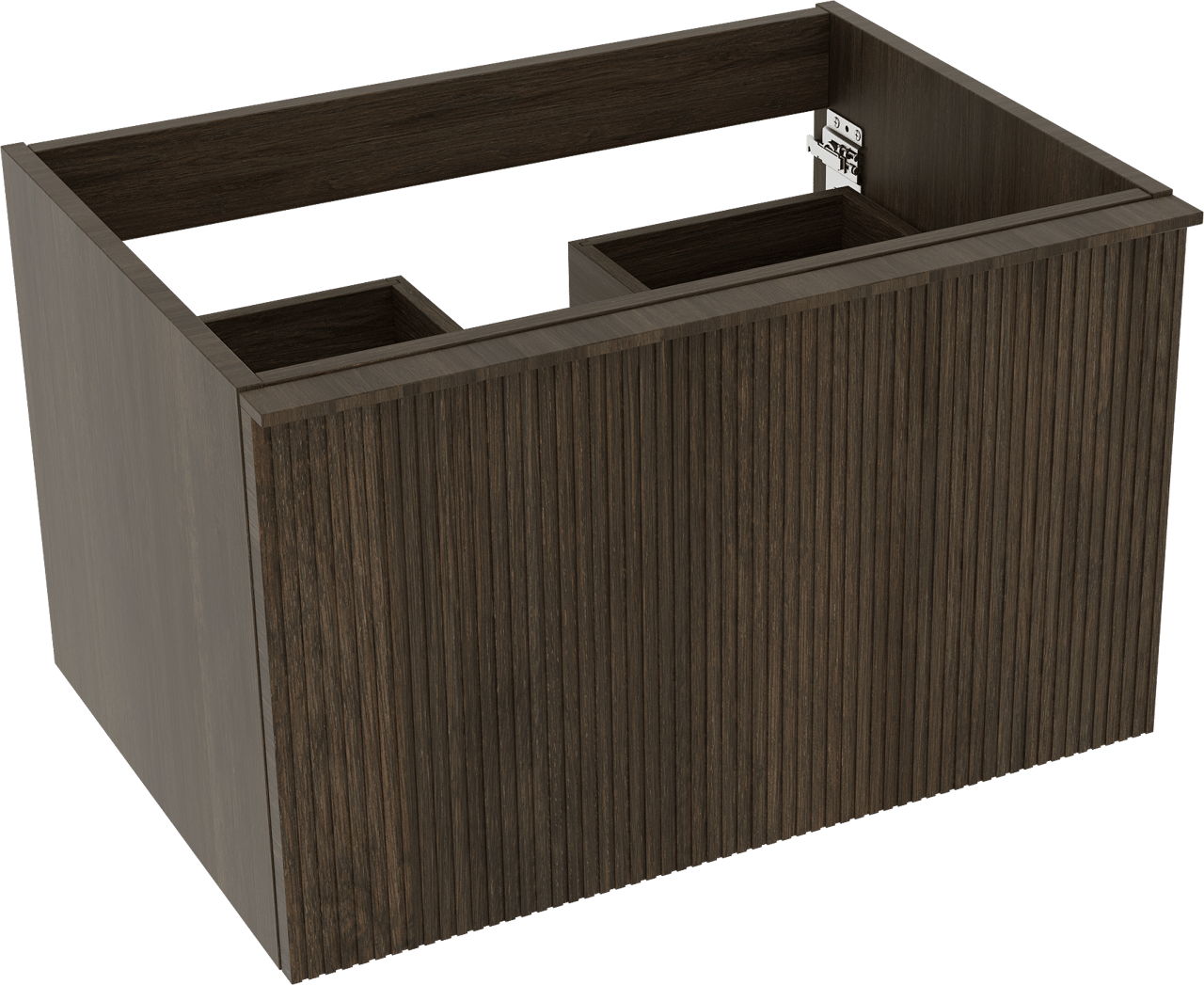 Balmani Forma meuble sous-lavabo suspendu 75 x 55 cm chêne fumé 2 tiroirs