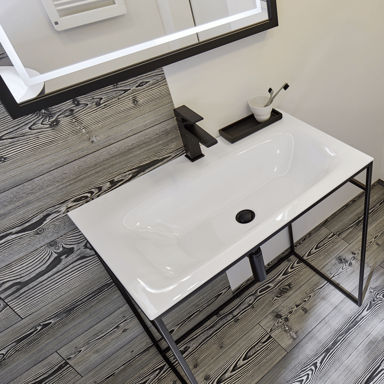 Hansgrohe Metropol 100 wastafelkraan Matt Black