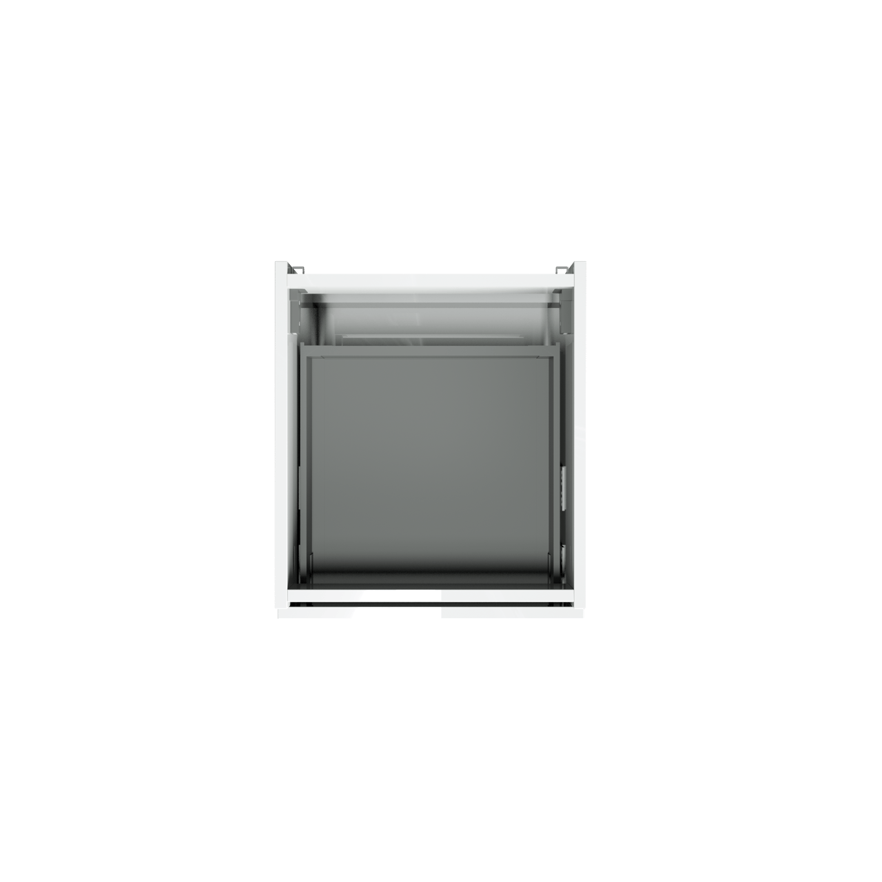 Loft mat white basin cab. 2 drawers 45cm