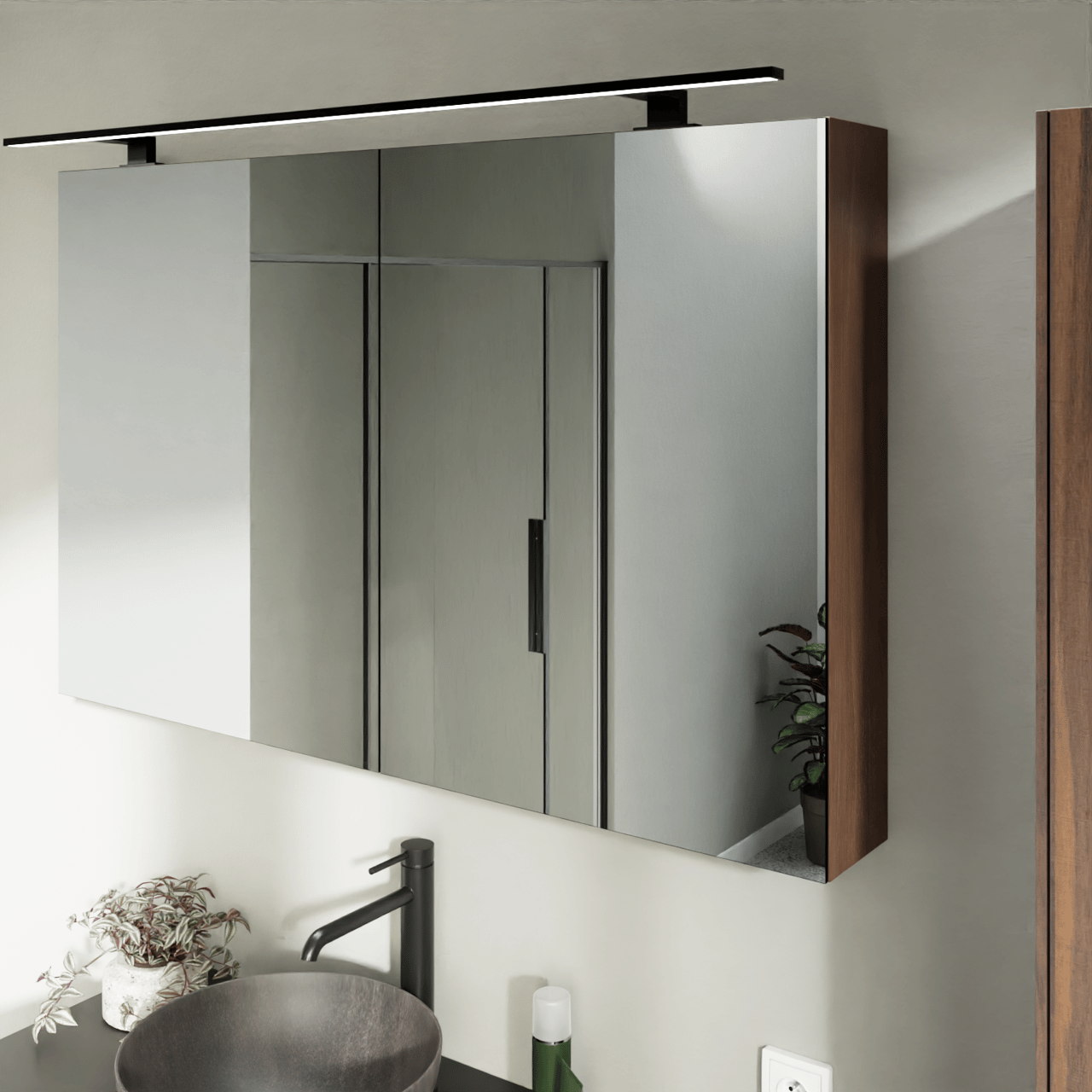 Luca Varess Cubico LED Beleuchtung 120 cm schwarz, 4000K