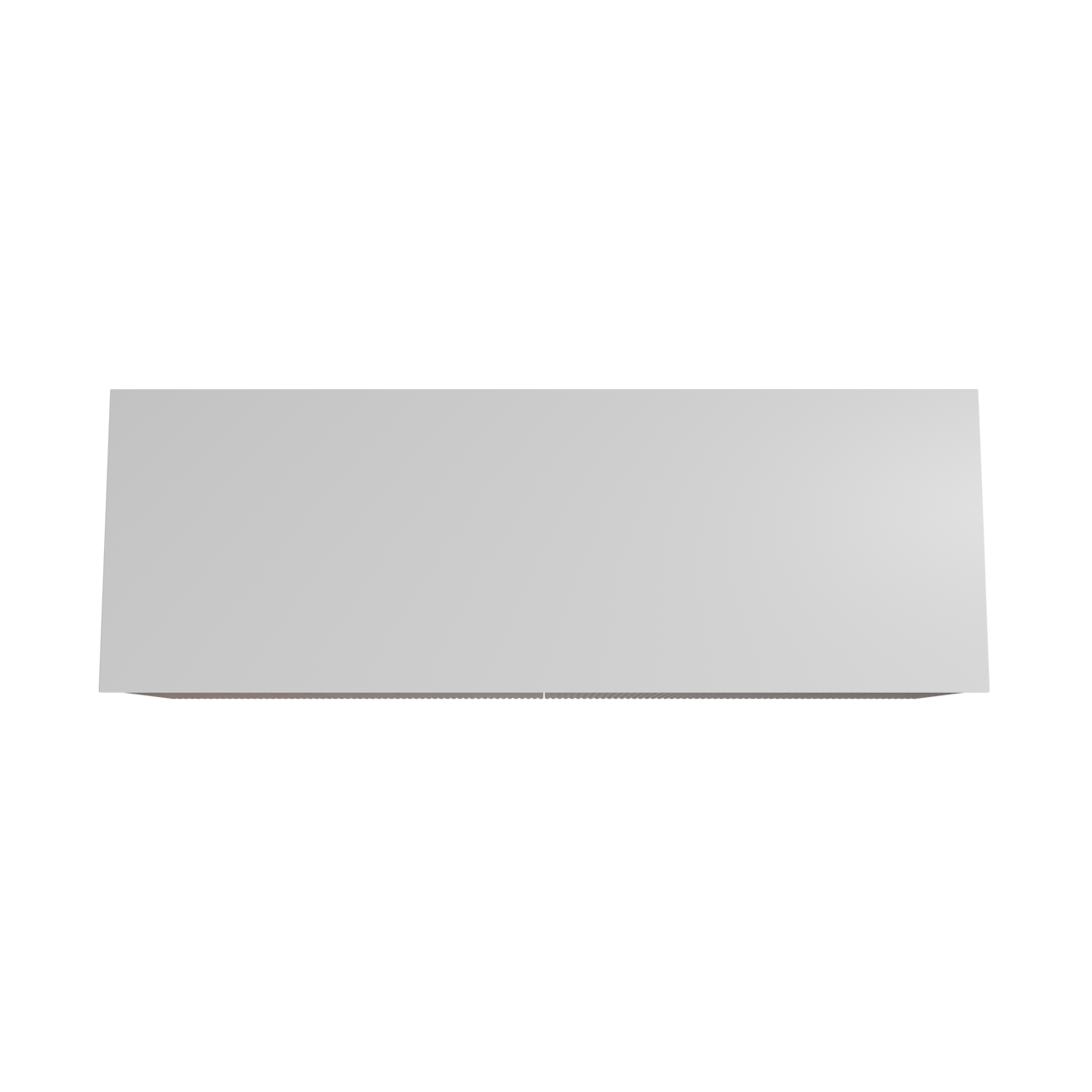 Storke Ribs meuble salle de bains suspendu 150 x 52 cm noyer avec Tavola tablette simple ou double en solid surface blanc mat, Nervure droite symétrique verticale