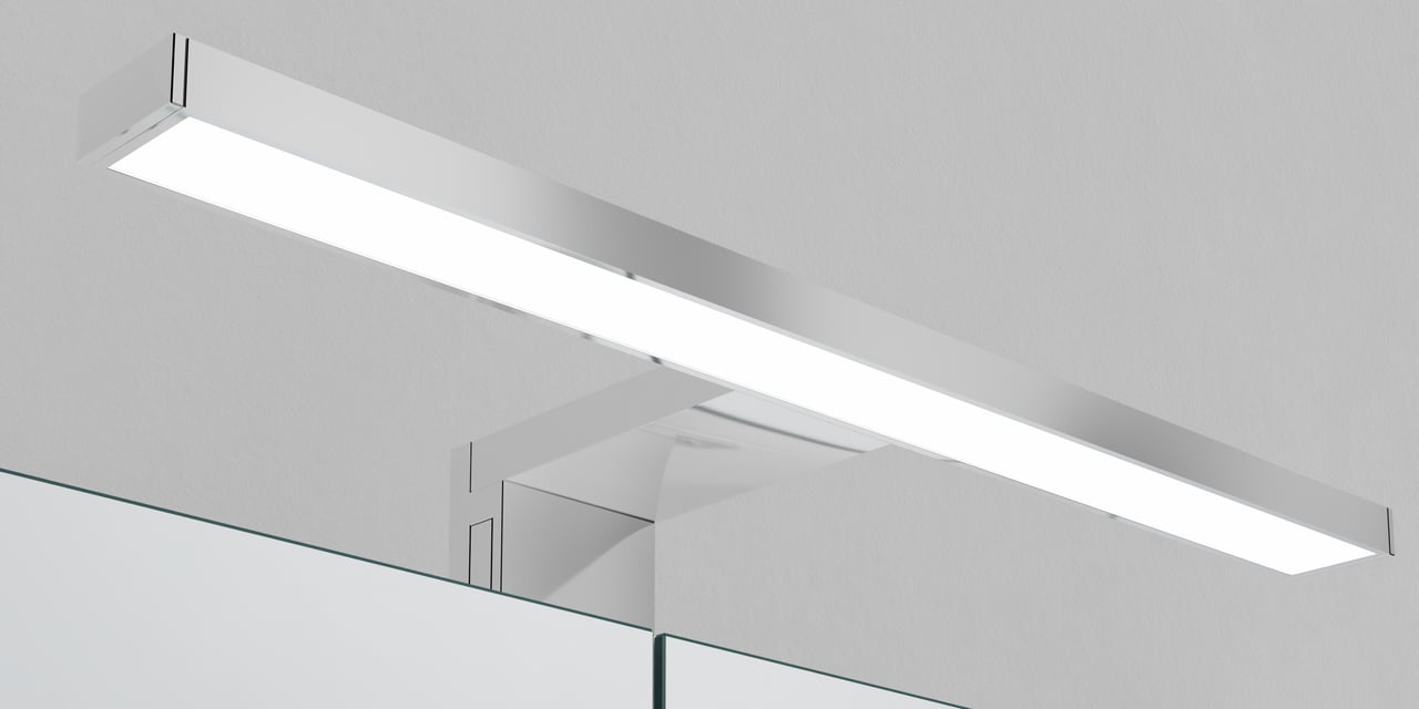 Luca Varess Cubico LED luminaire 30 cm chrome, 4000K