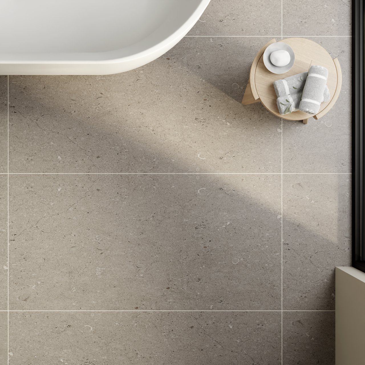 Carruzo Sierra keramische vloer- en wandtegels 2 stuks 60x120cm Crema