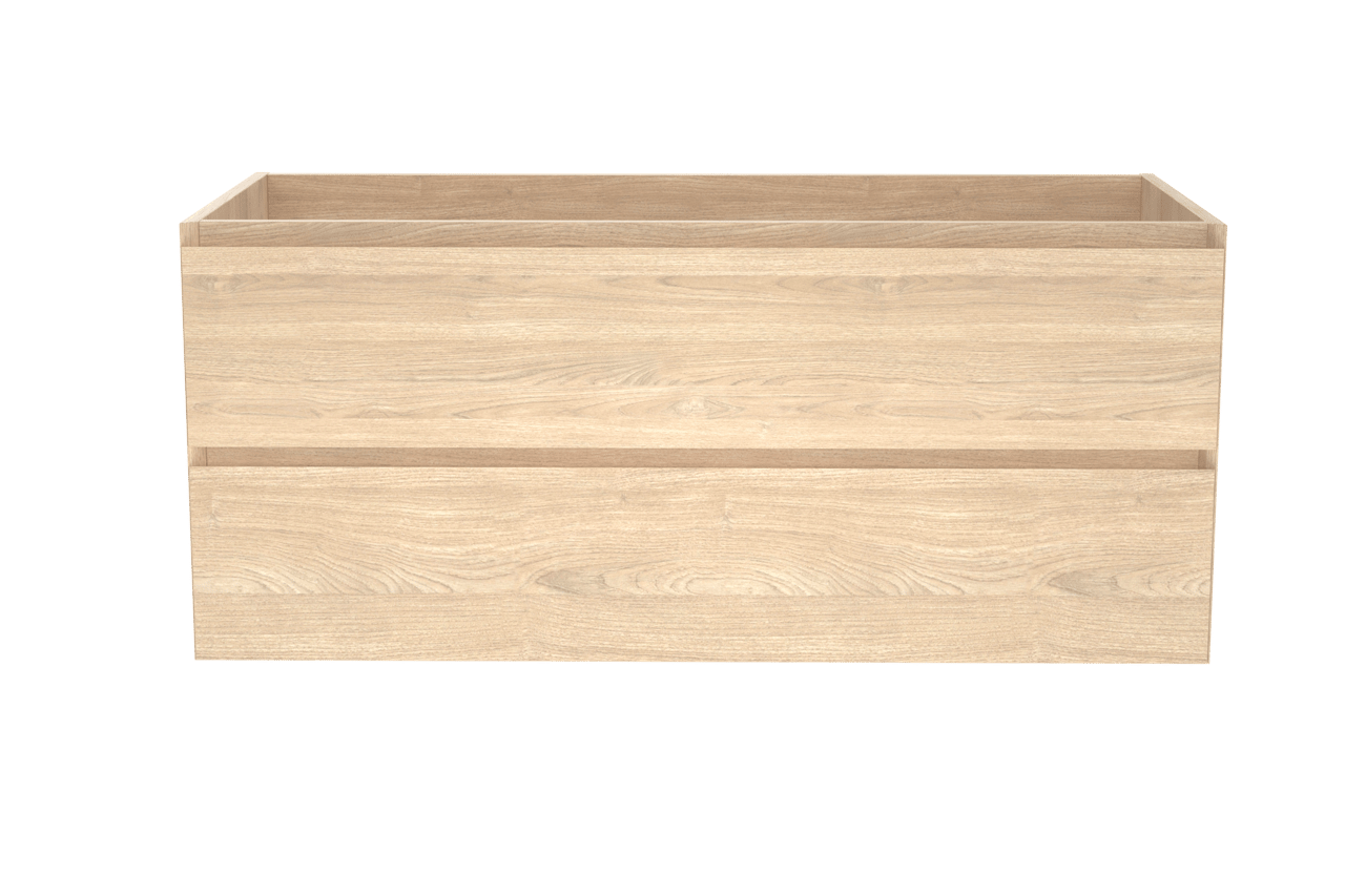 Balmani Mitra zwevende wastafelonderkast 120 x 55 cm fineer natuur eik 2 lades