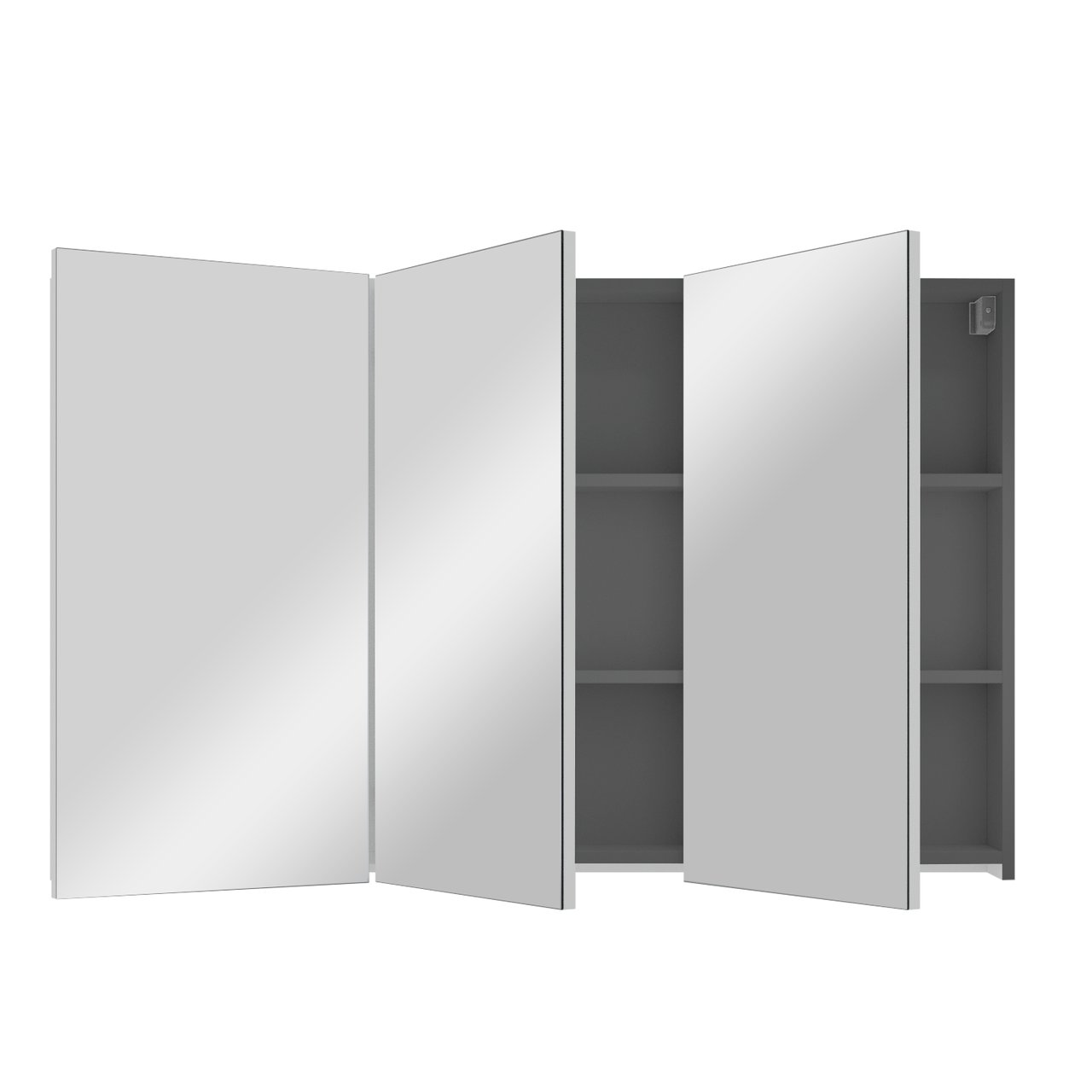 Linie Montro spiegelkast 120 x 75 cm Glanzend Wit