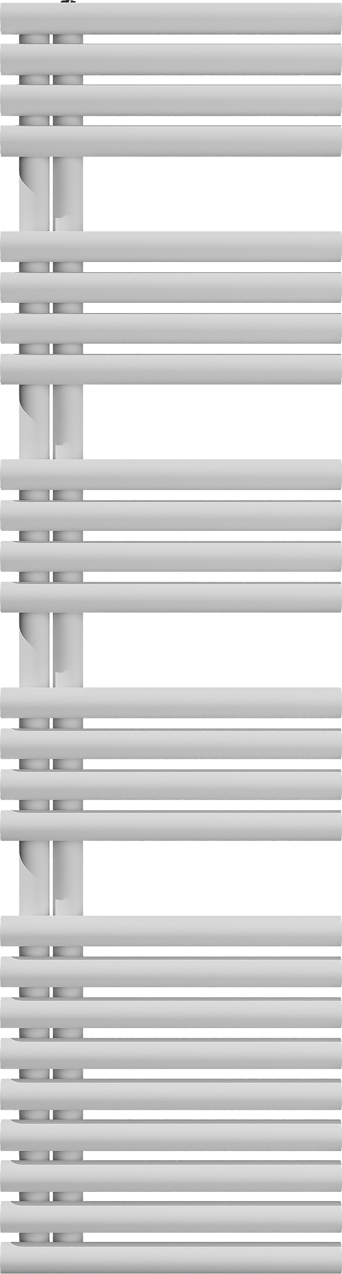 Vipera Avila Handtuchheizkörper: 50 x 187 cm, Zentralheizung, Weiß matt Mittelanschluss 1204W