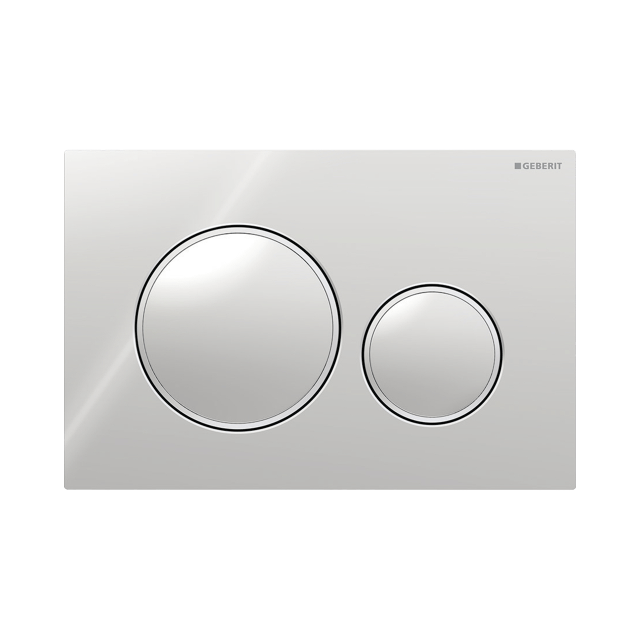 Sigma20 rond bedieningspaneel glanzend chroom/mat chroom voor Sigma UP320 of UP720 inbouwreservoir