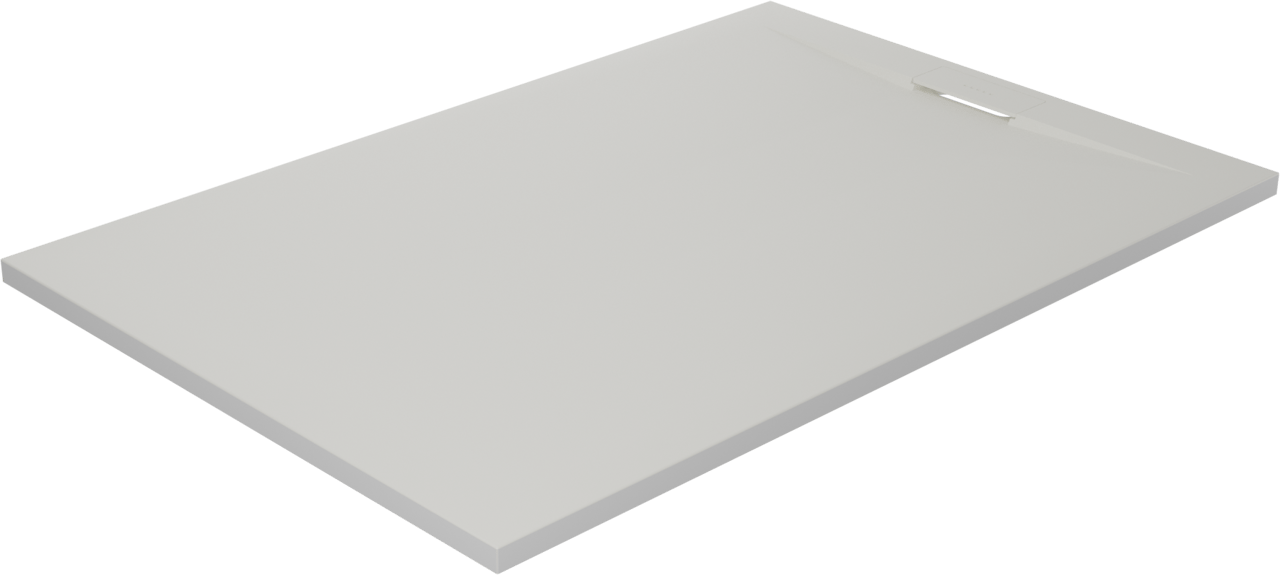 Luca Varess Fusion receveur de douche 120 x 80 cm marbre composite blanc mat