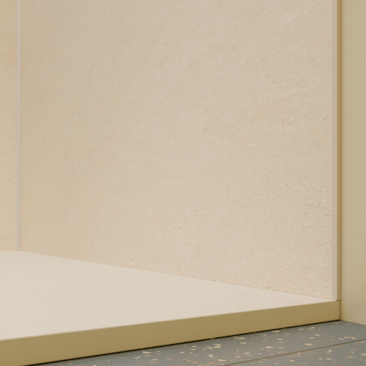 Luca Varess Suite Set revêtement mural de douche 2 x 120x260 cm, SPC, Dizzy cream