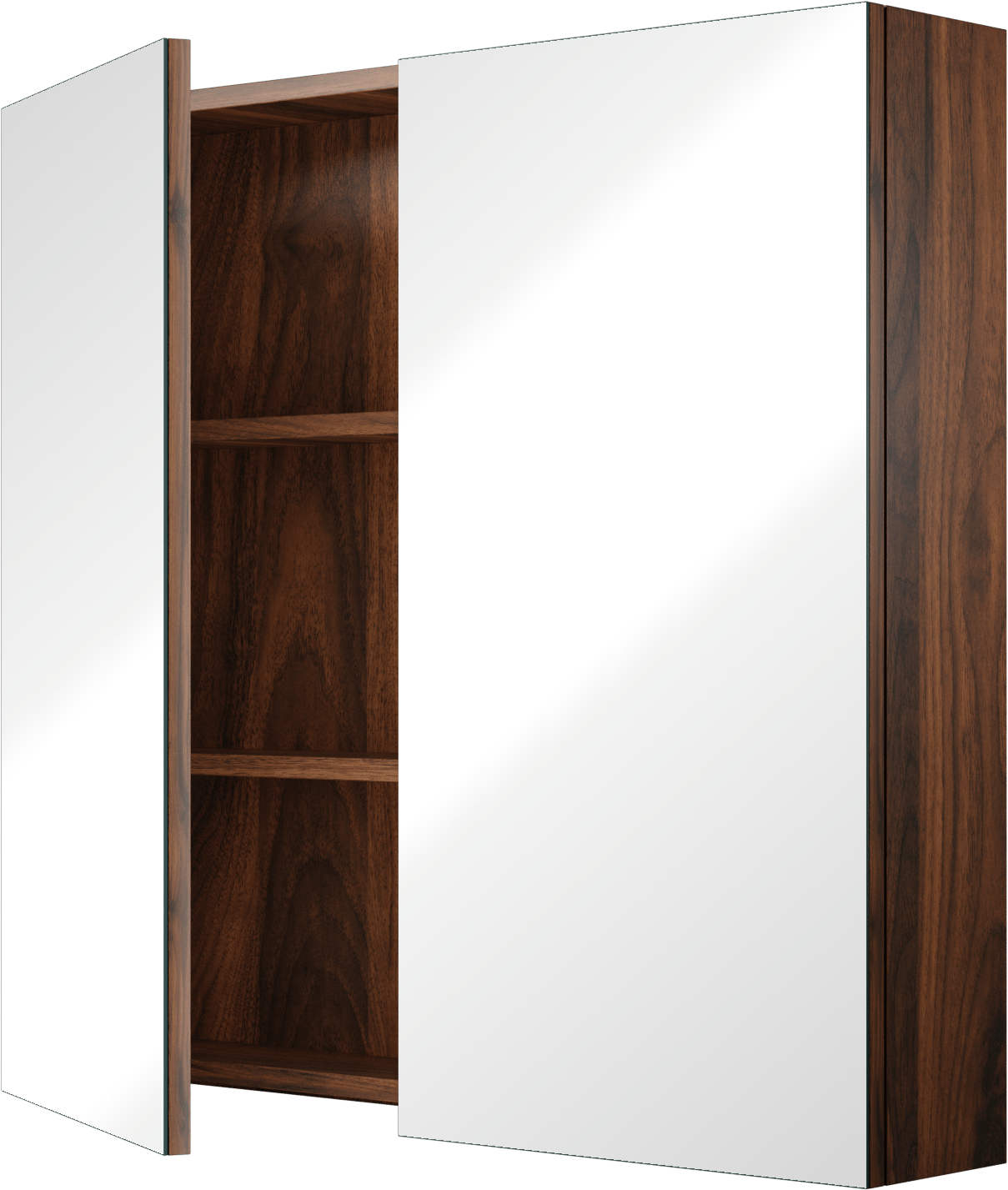 Linie Montro armoire de toilette 80 x 75 cm noyer