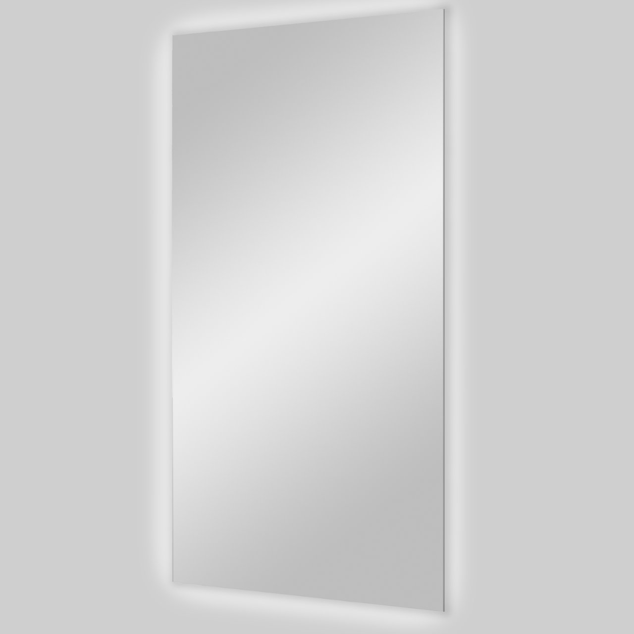 Balmani Giro rechthoekig badkamerspiegel 45 x 120 cm met spiegelverlichting en anti-damp