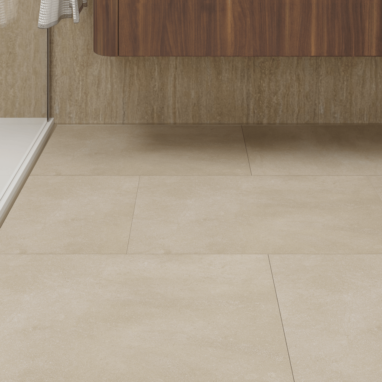 Florris Sevilla SPC klik vinyl vloer, 6 stuks, 40x80cm, Cloudy Beige