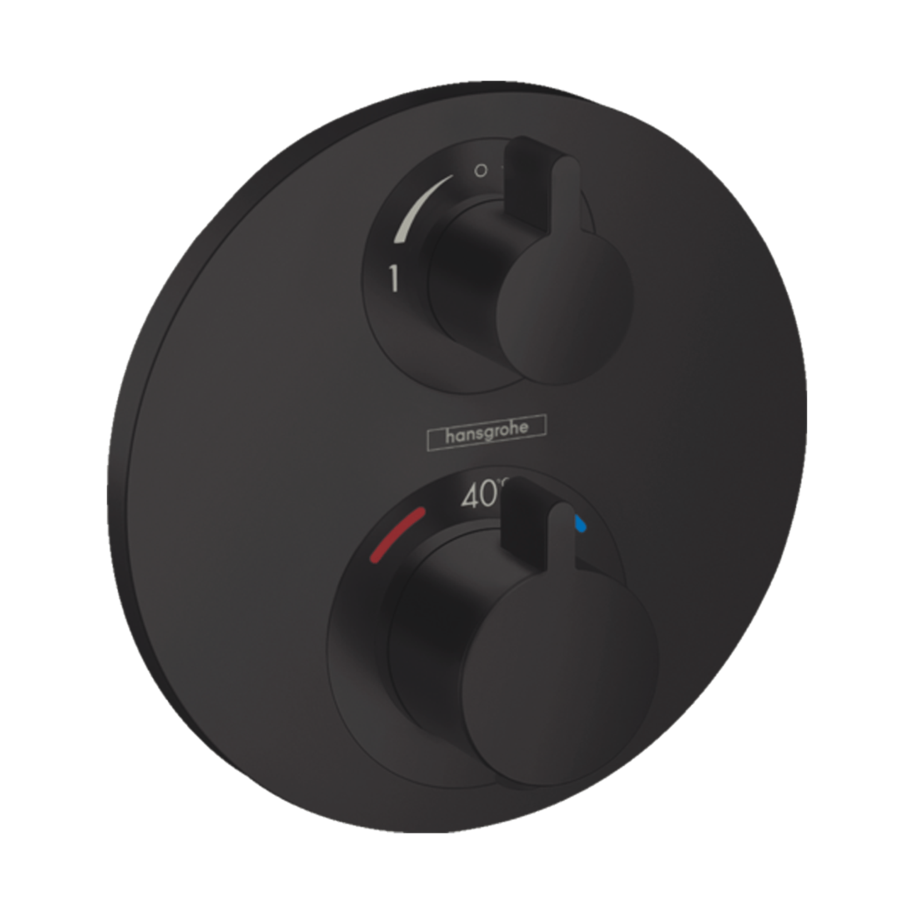 Hansgrohe Ecostat S thermostat de douche encastré noir mat