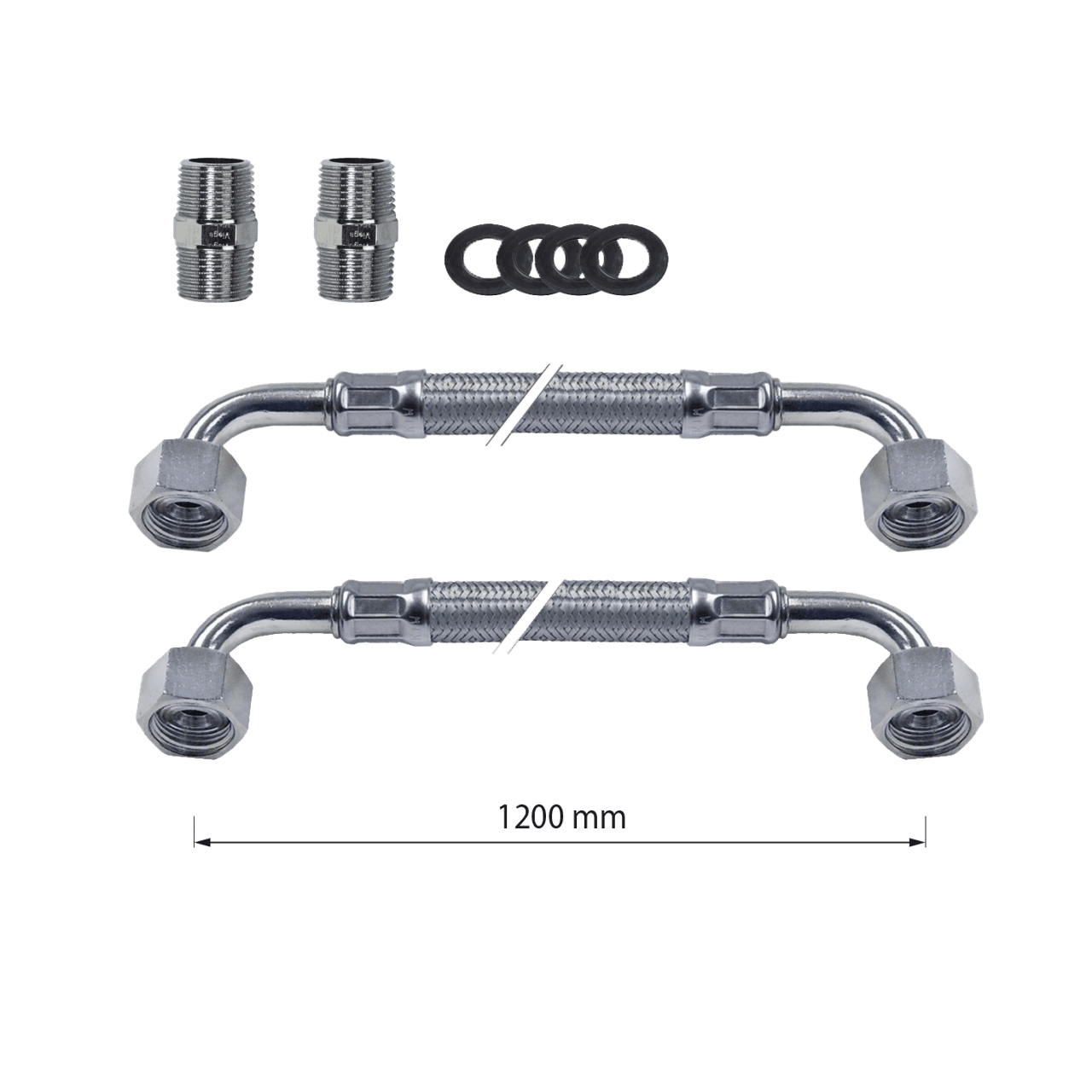 Santeg Flexconnect Set mit flexiblen Anschluss-Schläuchen 120 cm