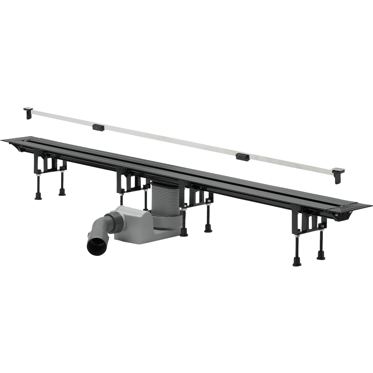 Viega Advantix Vario rigole de douche 30-120cm inox brossé