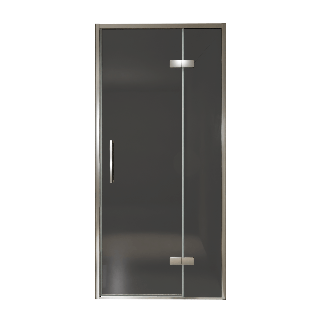 Balmani Senses Design douche draaideur rechts 100 cm x 210 cm Rookglas, Chroom profielen