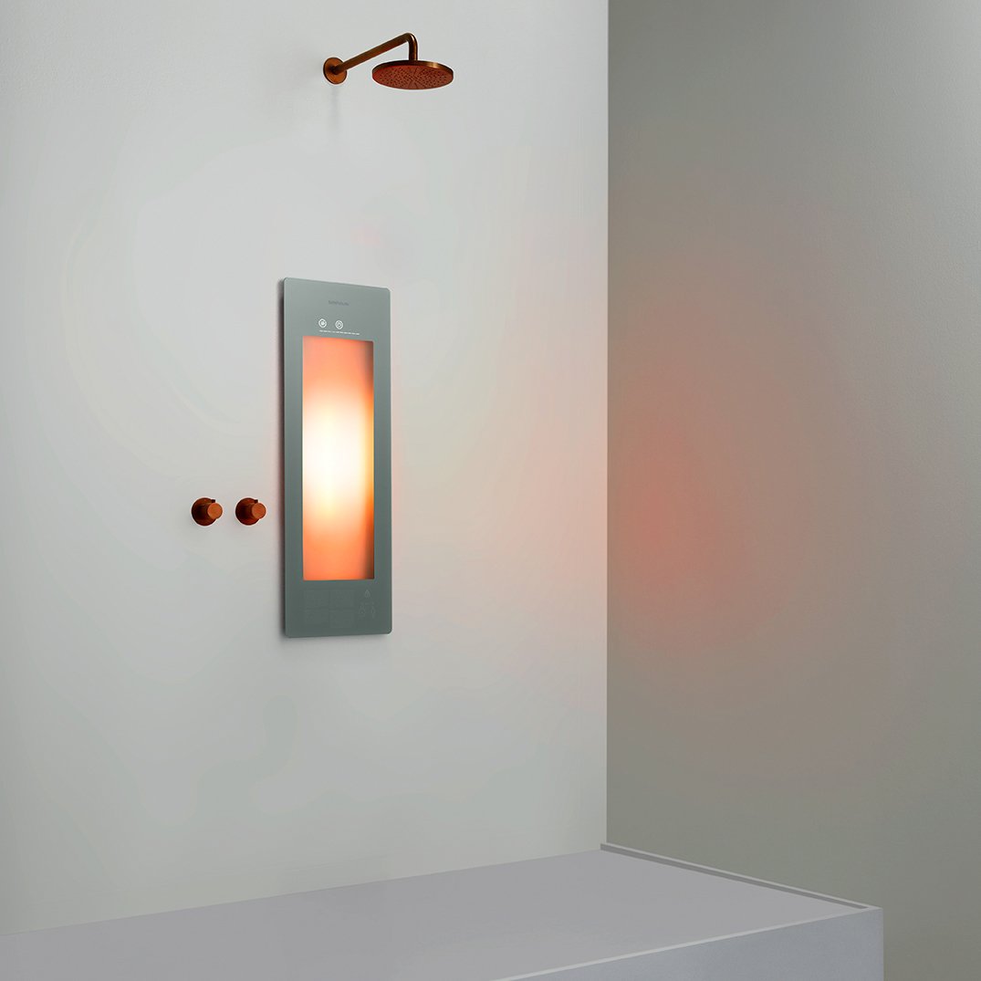 Sunshower One S Infrarot Unterputz organic grey