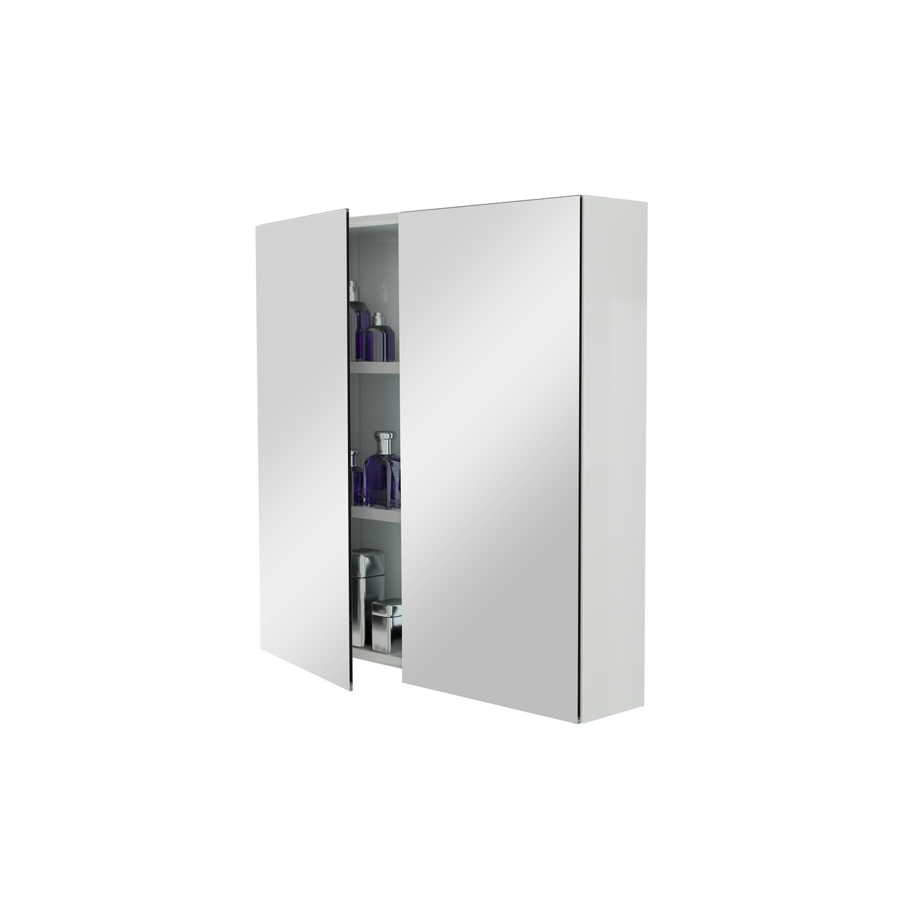 Storke Reflecta armoire de toilette 75 x 75 cm Blanc Brillant