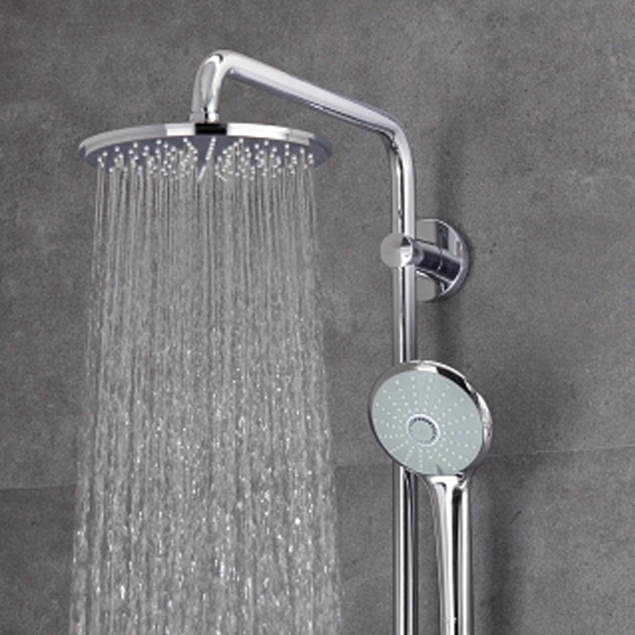 Grohe Euphoria System 310 colonne de douche de pluie mitigeur CoolTouch thermostatique Chrome Brillant