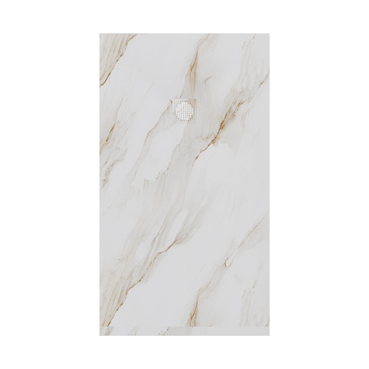 Luca Varess Suite douchebak 160 x 90 cm composietmarmer Marble Gold 