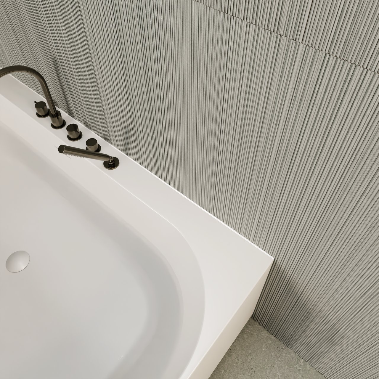 Carruzo Monte carrelage mural en céramique 2 carreaux 60x120cm Perla Deco