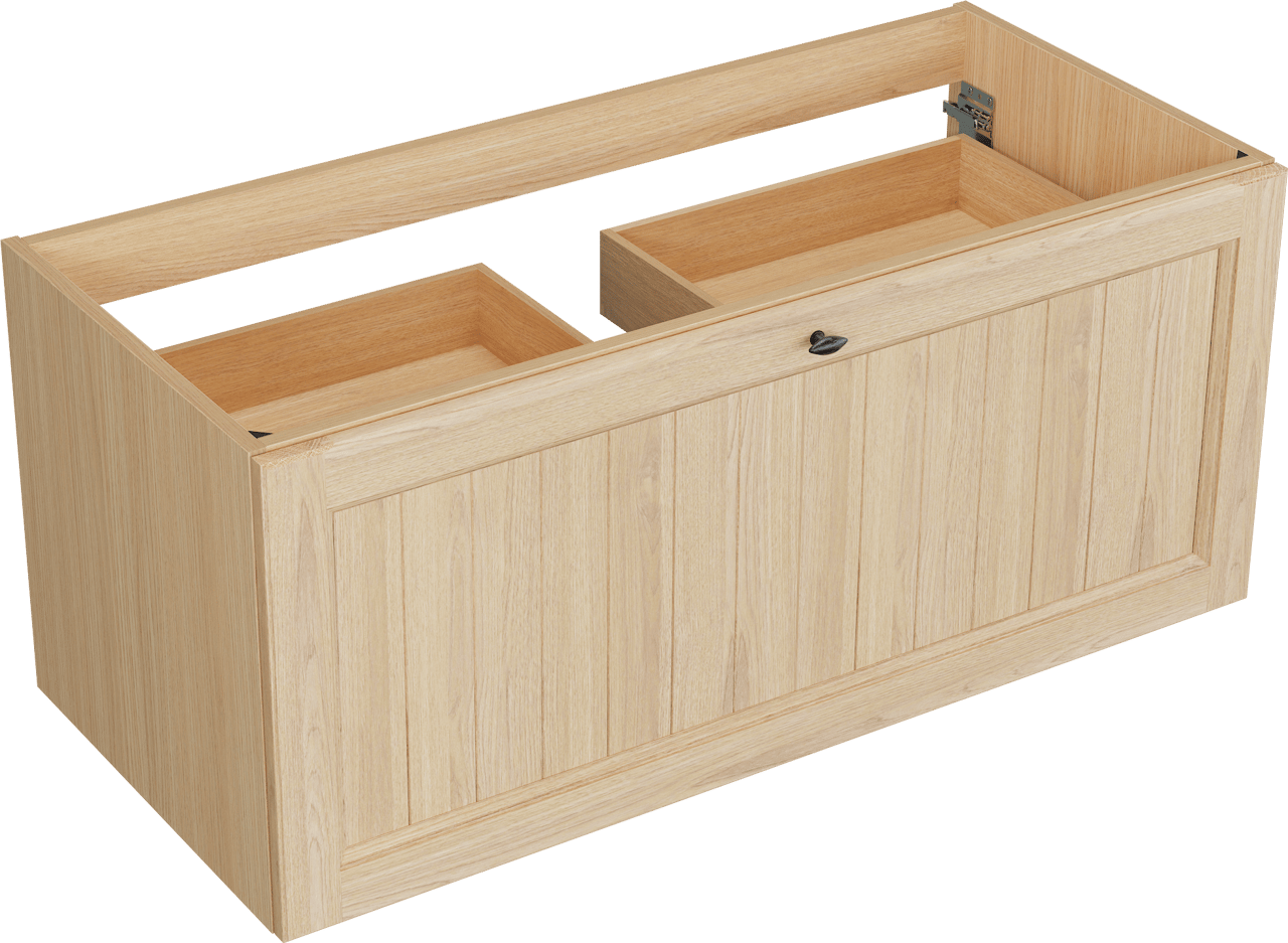Balmani Lemon zwevende wastafelonderkast 120 x 55 cm Fineer natuur eik 2 lades