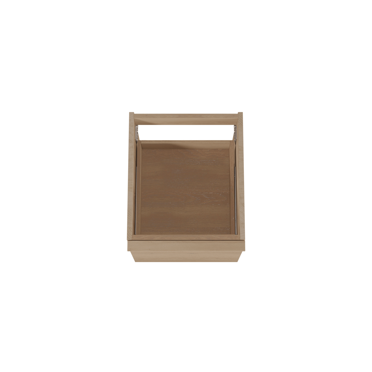 Balmani Forma zwevende wastafelonderkast 45 x 55 cm natuur eik 2 lades horiz. sym. groef