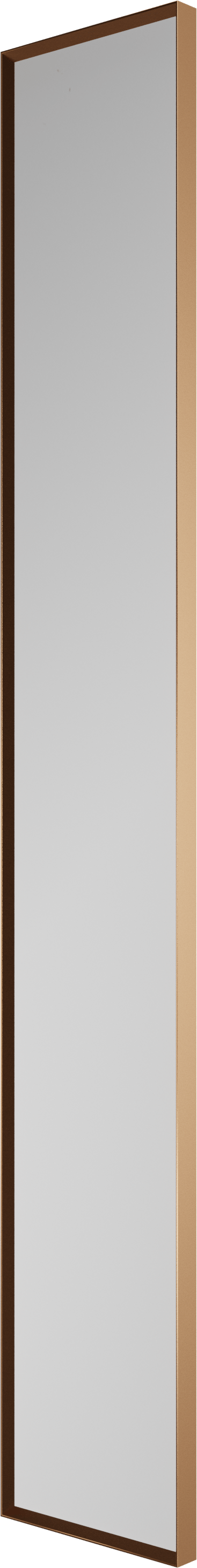 Balmani Auro Gäste-WC Spiegel: rechteckig, Brushed Rosegold, 17 x 109 cm