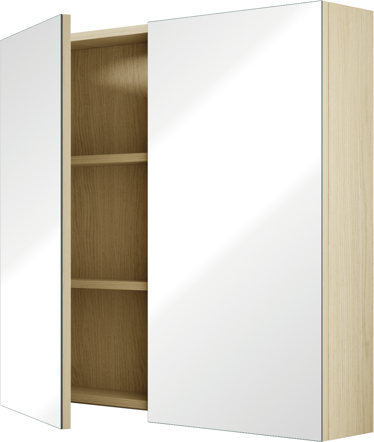 Linie Montro armoire de toilette 80 x 75 cm chêne scandinave