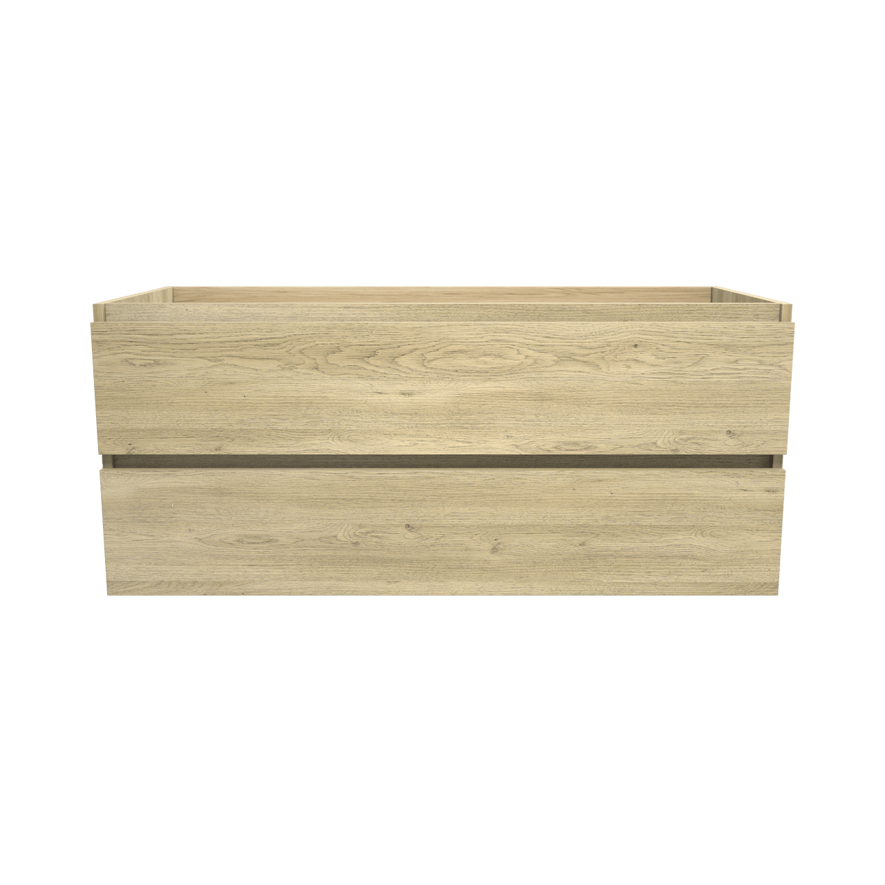 Balmani Lucida meuble sous-vasque suspendu 120 x 55 cm chêne vieilli 2 tiroirs