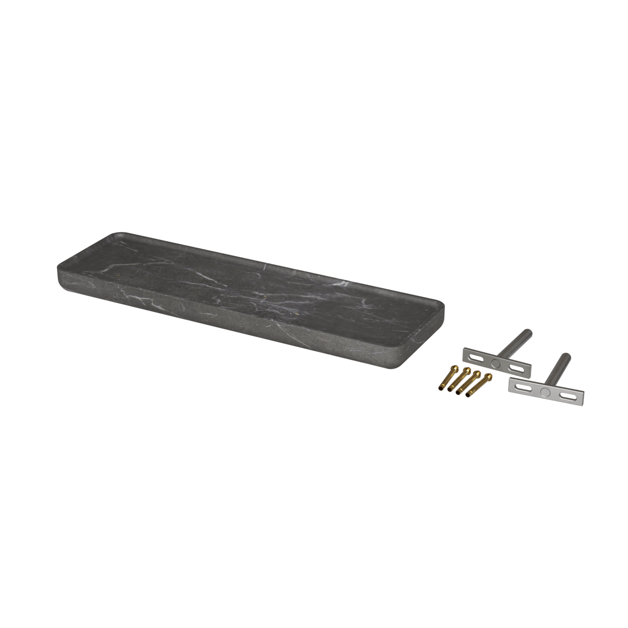 Balmani Tray étagère murale Marbre Pietra Grey 40 x 12 cm