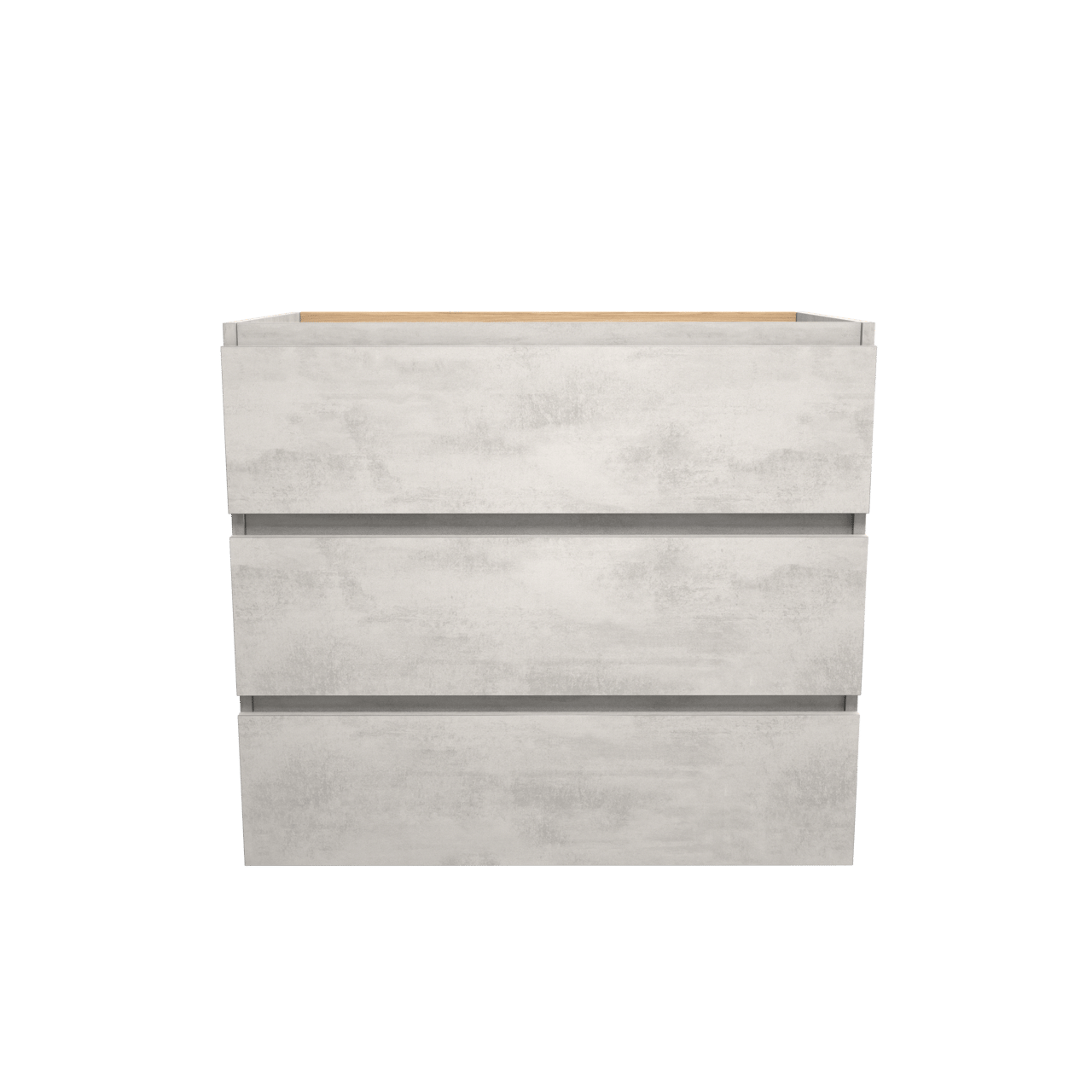 Balmani Lucida staande wastafelonderkast 90 x 55 cm beton zilvergrijs 3 lades