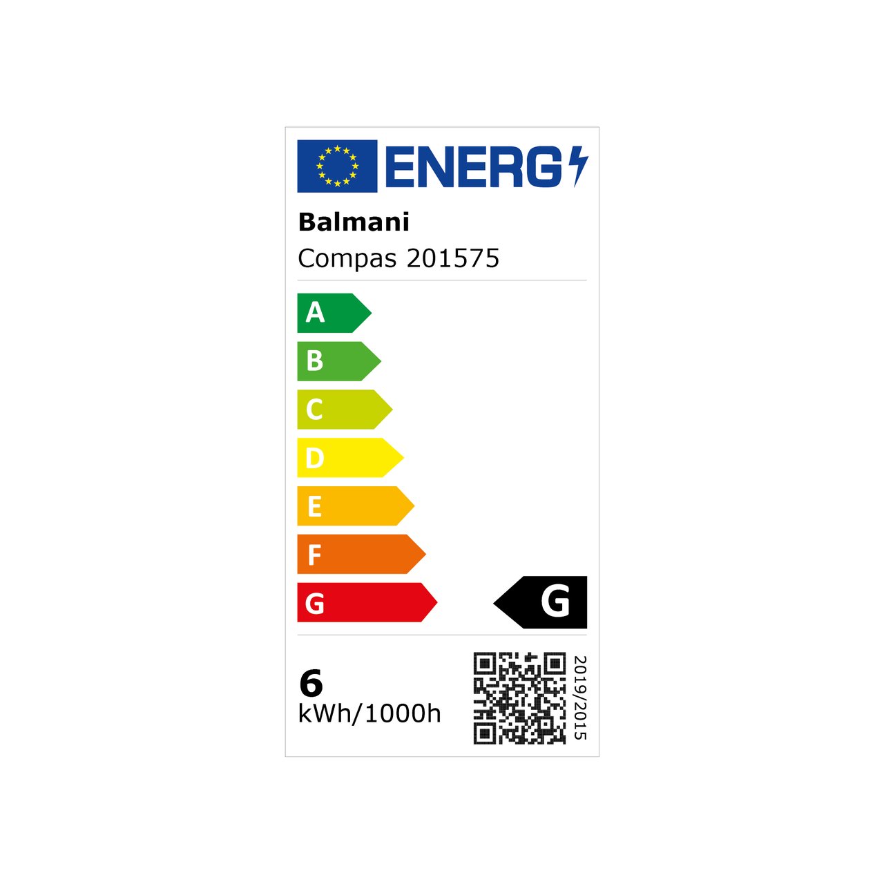 Balmani Compas LED luminaire 60 cm noir