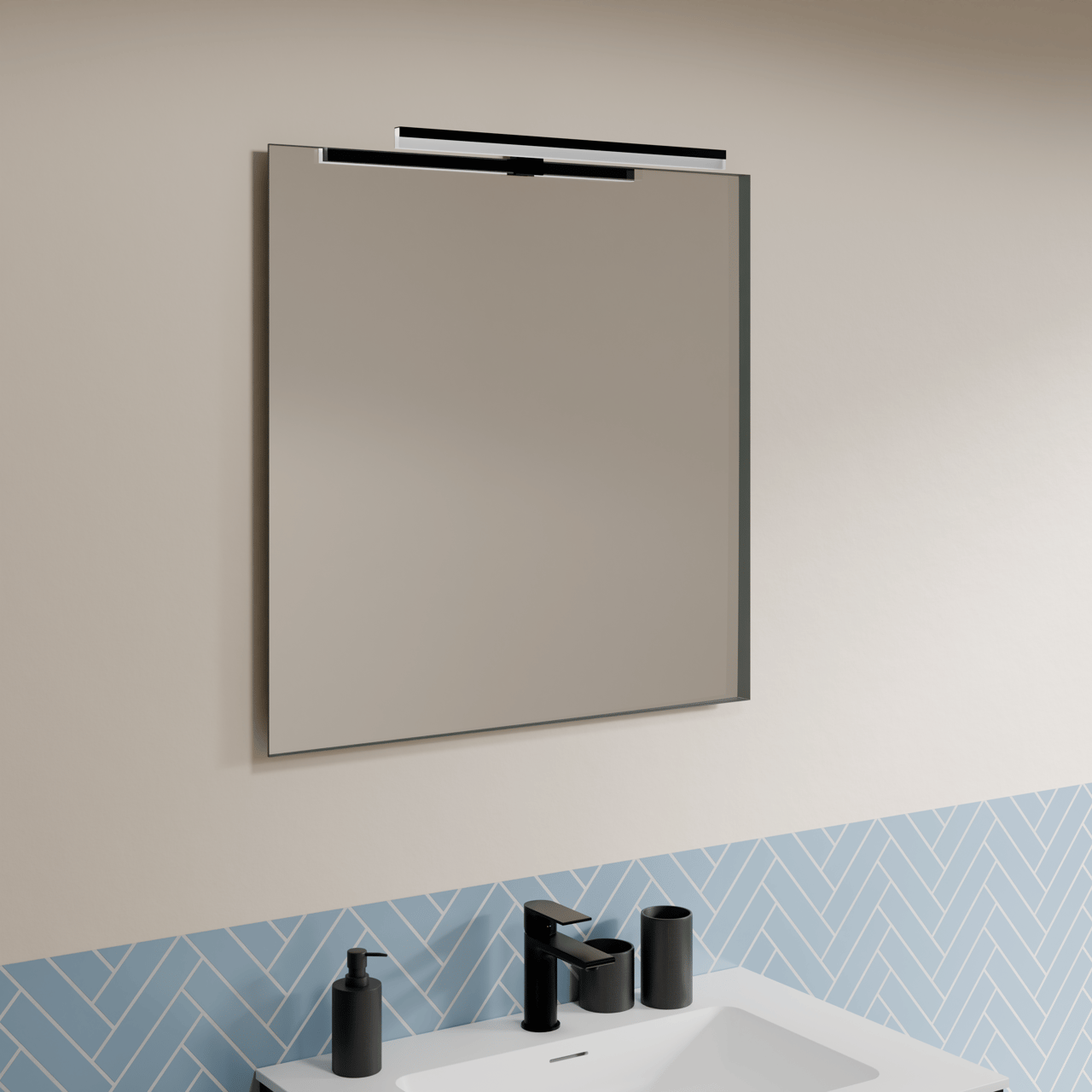 Luca Varess Serena LED luminaire 50 cm noir