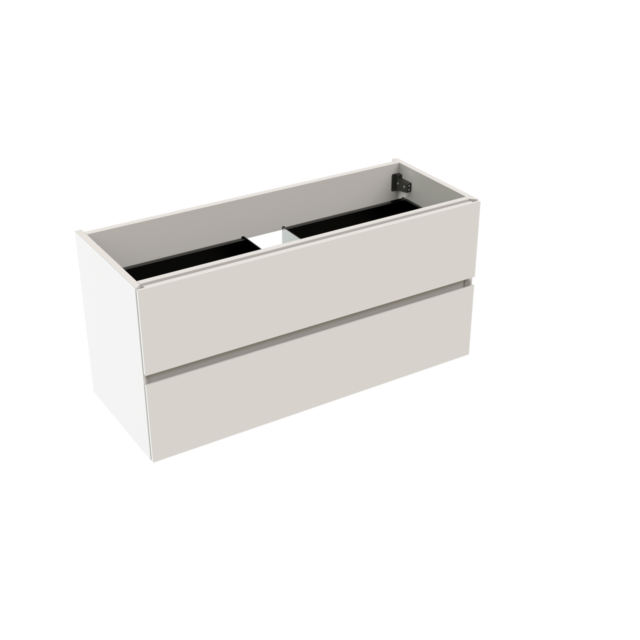 Storke Edge zwevende wastafelonderkast 100 x 40 cm hoogglans wit 2 lades