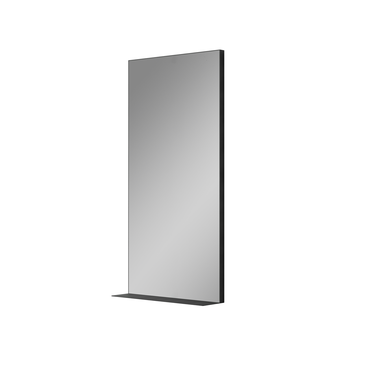 Luca Varess Nero Badspiegel: Rechteckig, Schwarz, 45 x 90 cm